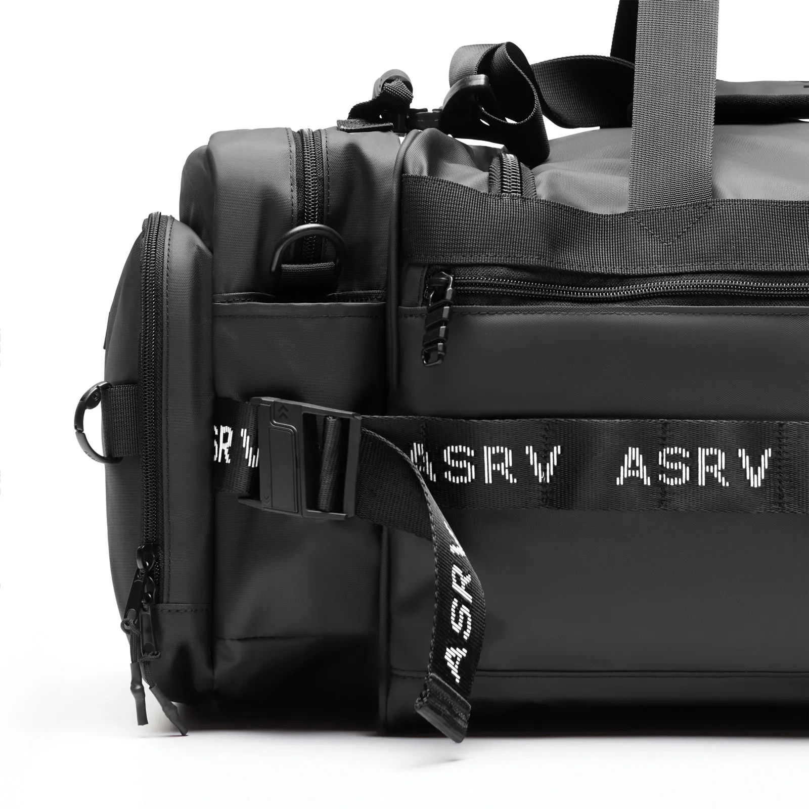0579. Waterproof 2-in-1 Travel Duffle - Black ASRV