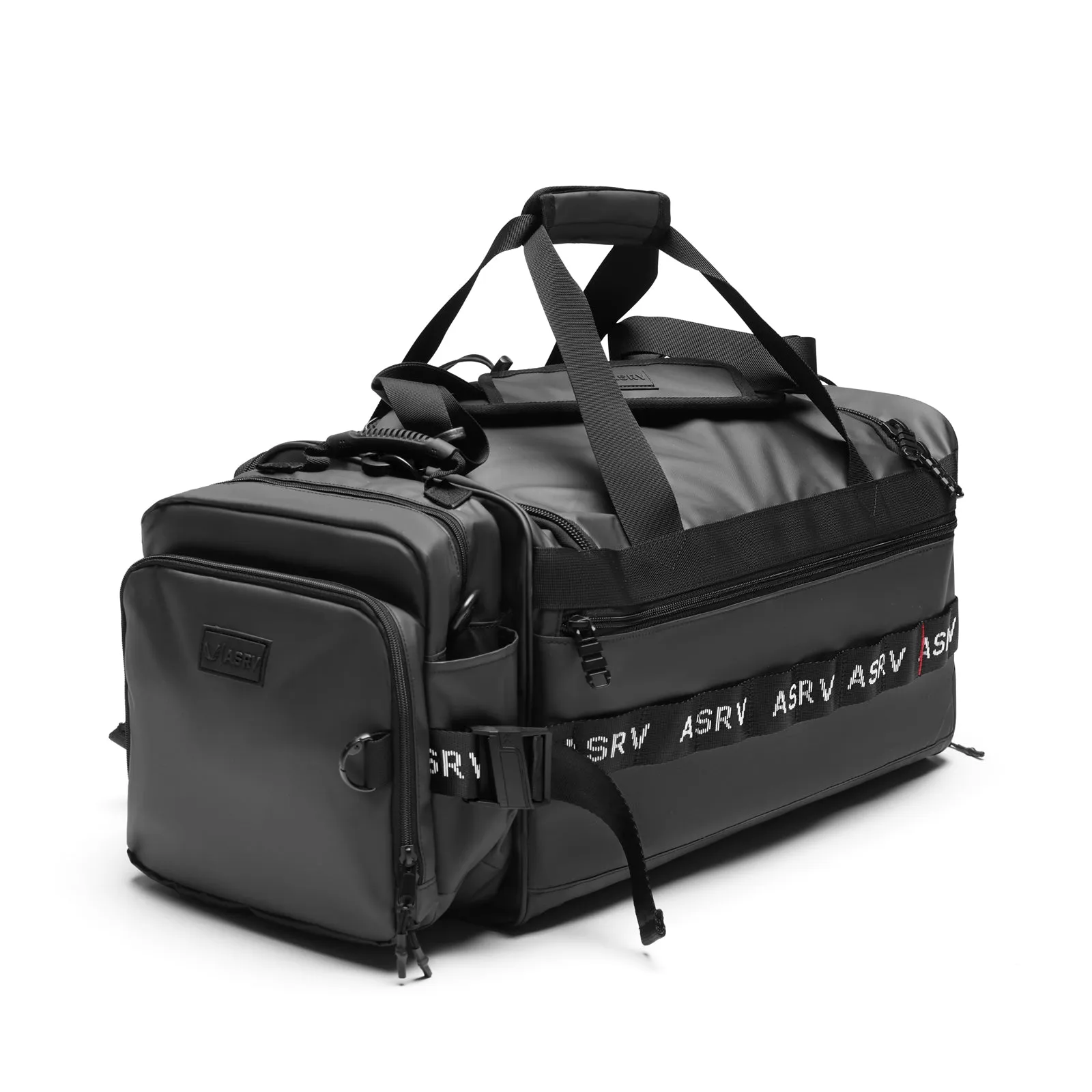 0579. Waterproof 2-in-1 Travel Duffle - Black ASRV