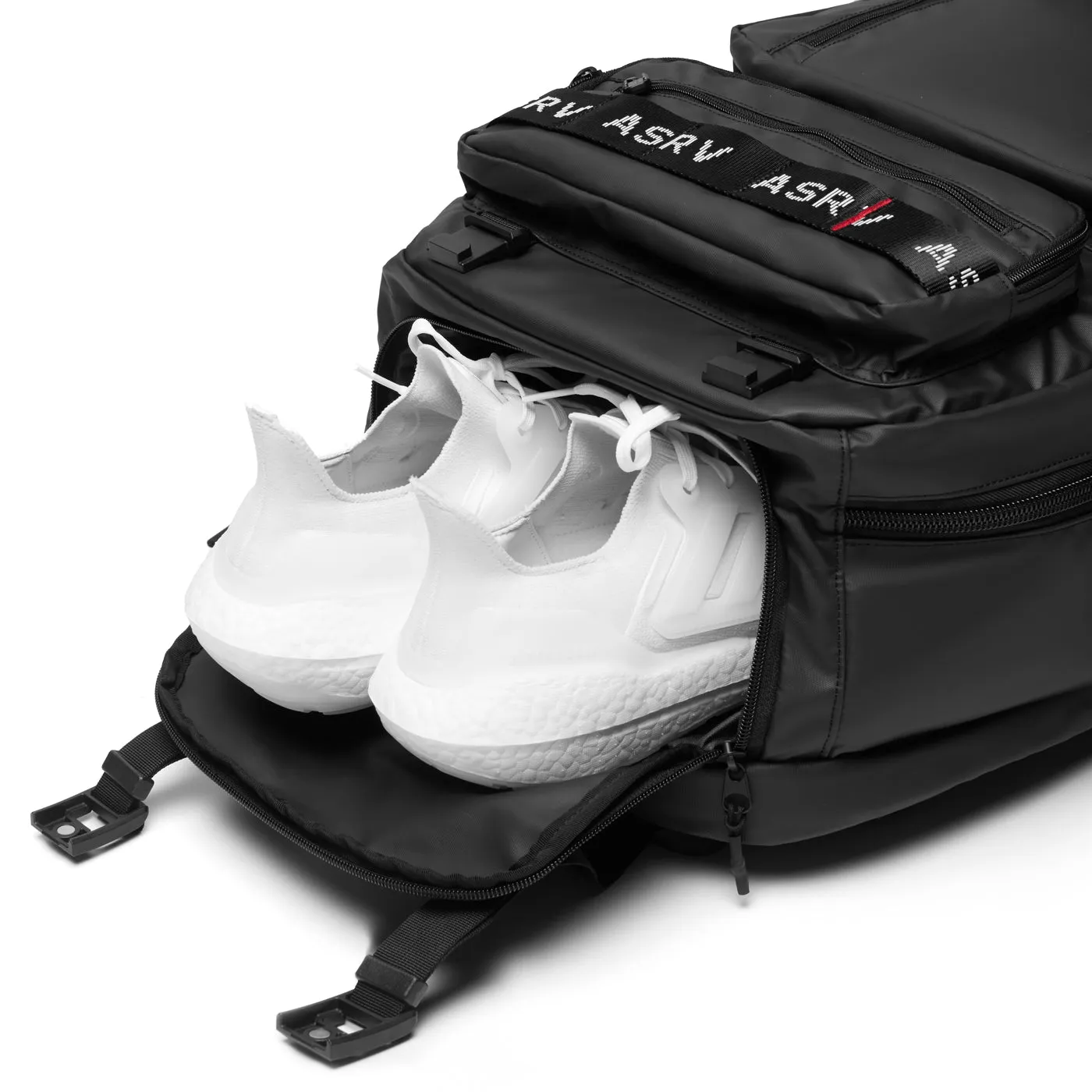0580. Waterproof Large Travel Backpack - Black ASRV