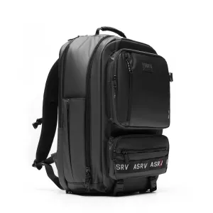 0580. Waterproof Large Travel Backpack - Black ASRV