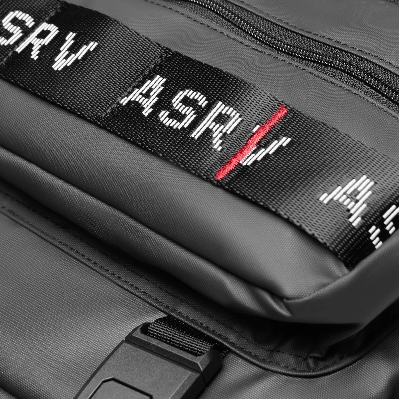 0580. Waterproof Large Travel Backpack - Black ASRV