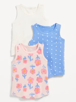 3-Pack Tank Top for Toddler Girls