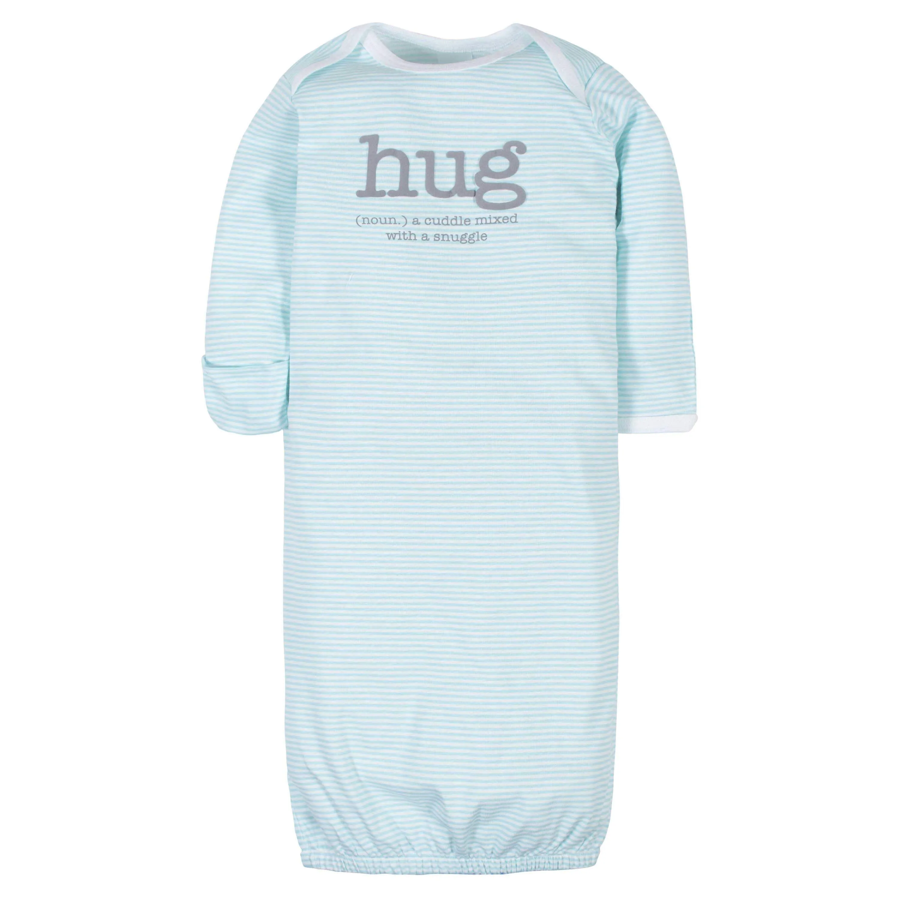 4-Pack Baby Neutral Words Gowns (Preemie) Gerber Childrenswea