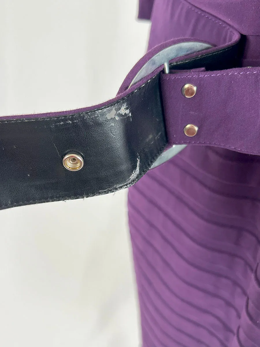 Adrianna Papell Size 16W Purple Pleated Dress