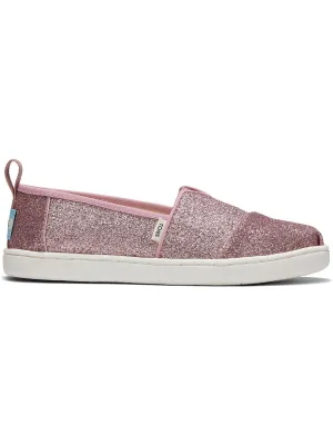 Alpargata Girls Glitter Slip On Loafers
