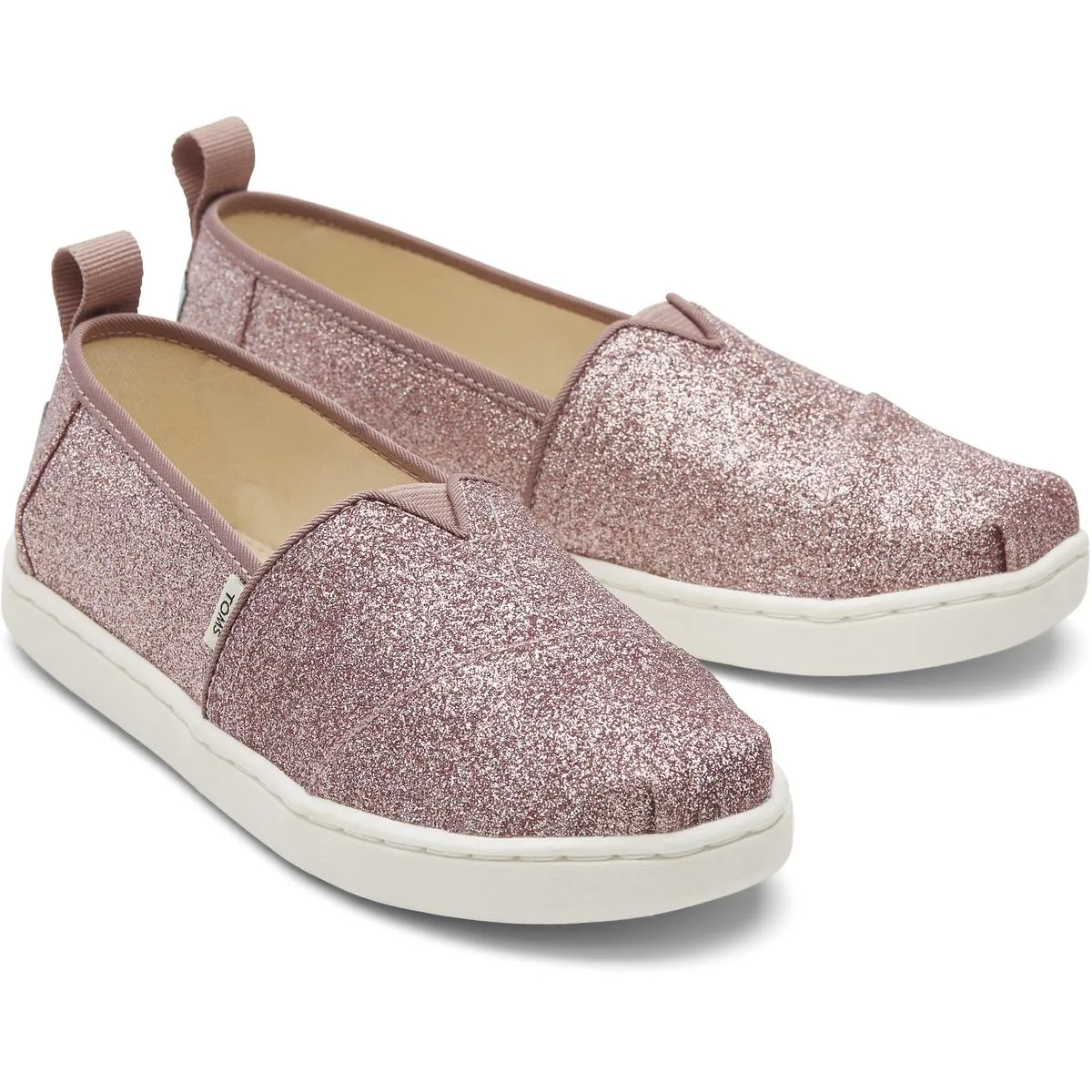 Alpargata Girls Glitter Slip On Loafers