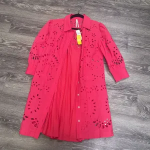 Anthropologie Eyelet 2pc 3/4 Sleeve DRESSES S