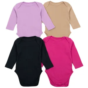 Baby Four Pack Long Sleeve Bodysuit