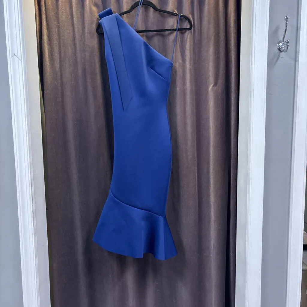 Badgley Mischka Side Bow One Shoulder DRESSES 6
