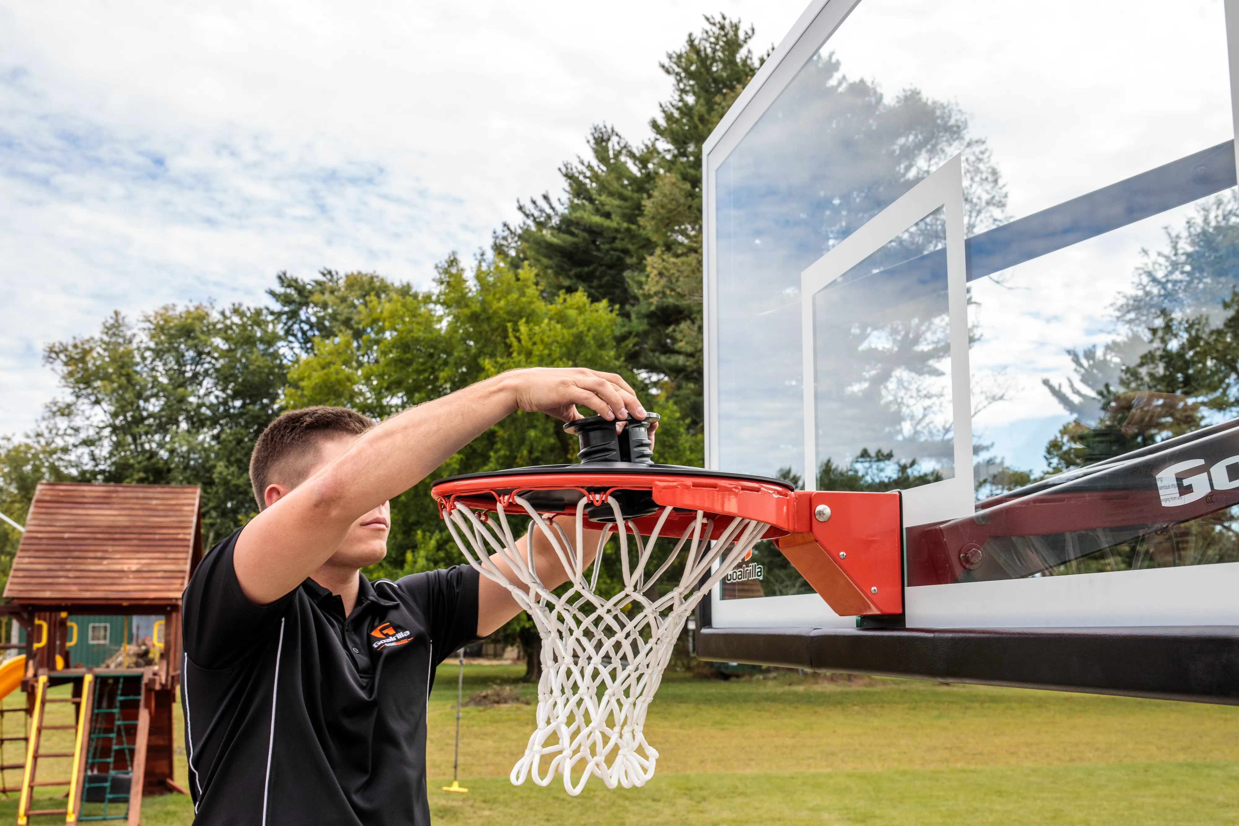 Basketball Hoop Rim Blocker Goalsetter