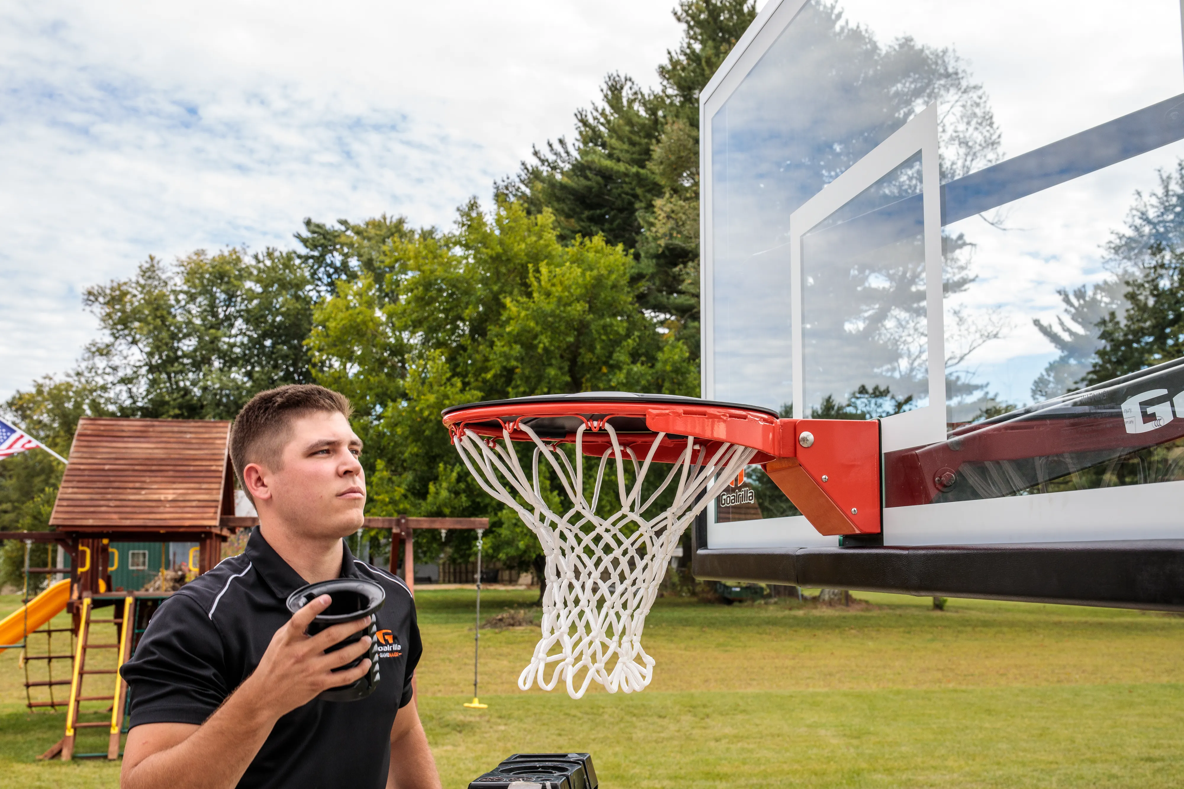 Basketball Hoop Rim Blocker Goalsetter