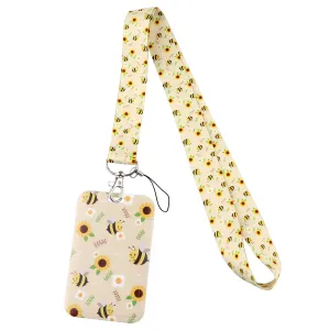 Bumble Bee Lanyard & Card Holder