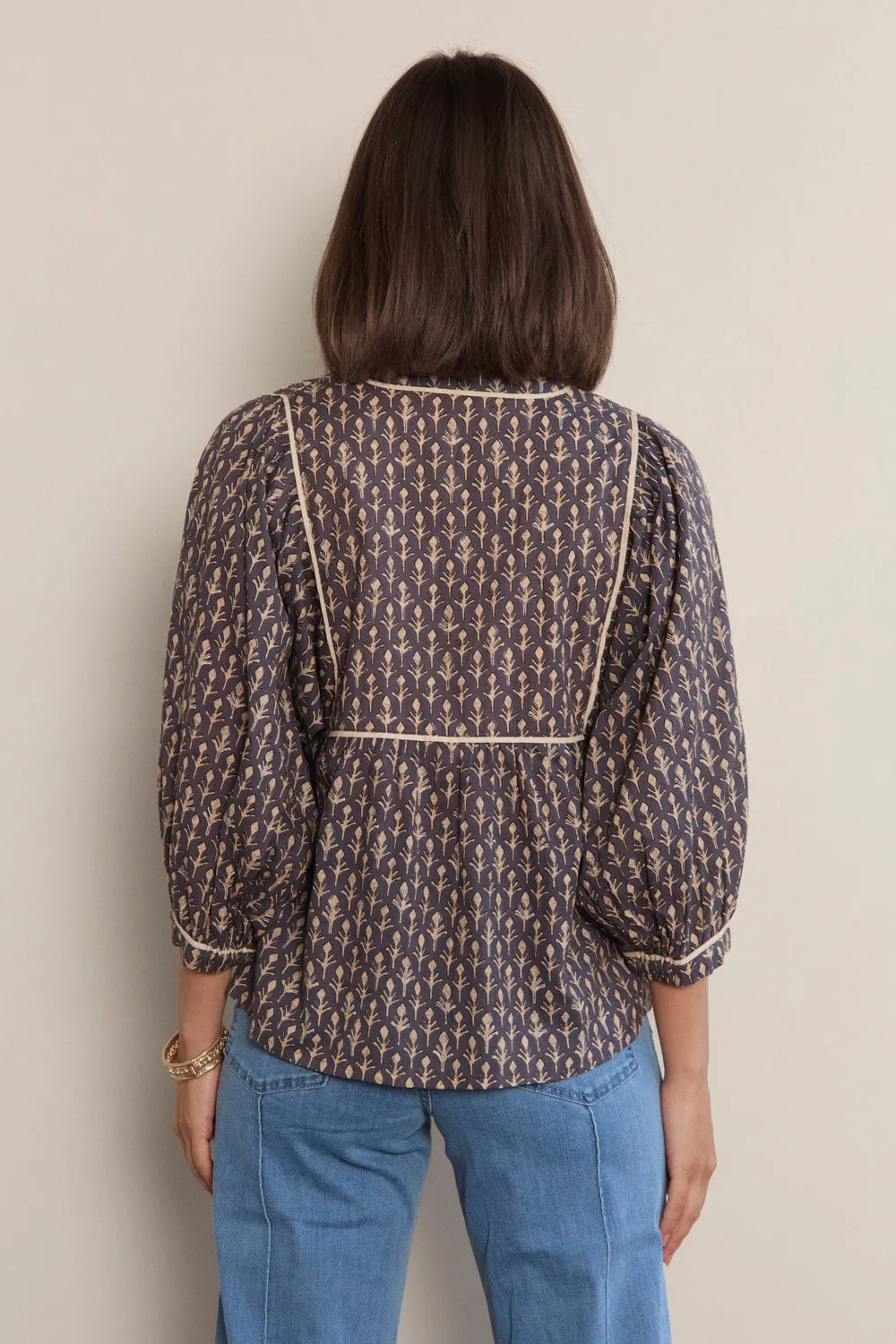 Cairo Blouse in Wildfern Adrift