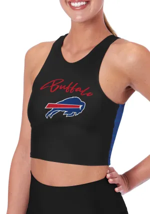 Certo By Northwest NFL Women's Buffalo Bills Crosstown Midi Bra, Black