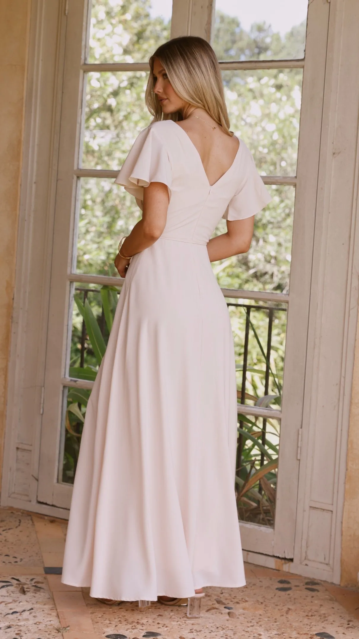 Charlize Maxi Dress - Ivory Billy J