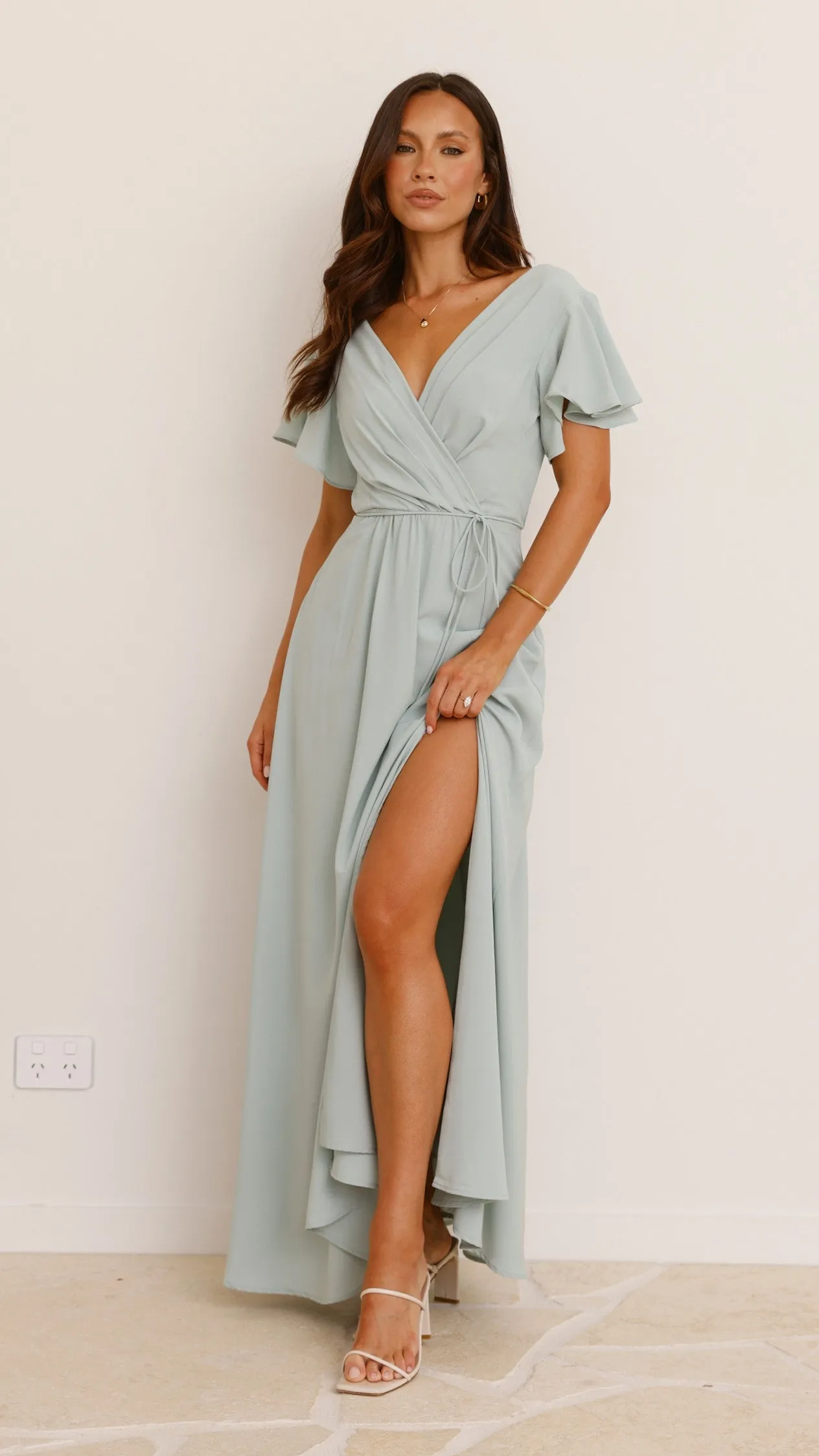 Charlize Maxi Dress - Sage Billy J