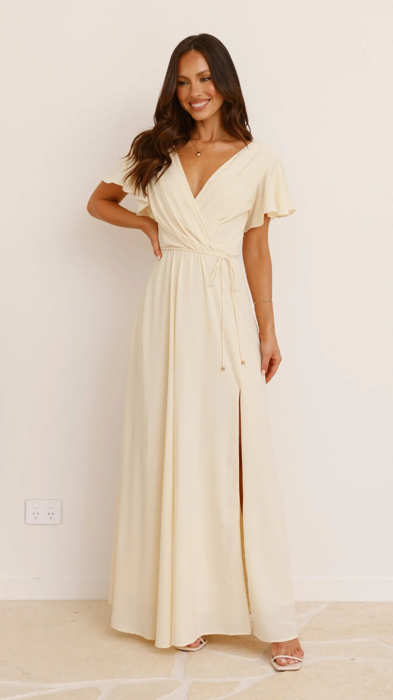 Charlize Maxi Dress - Yellow Billy J