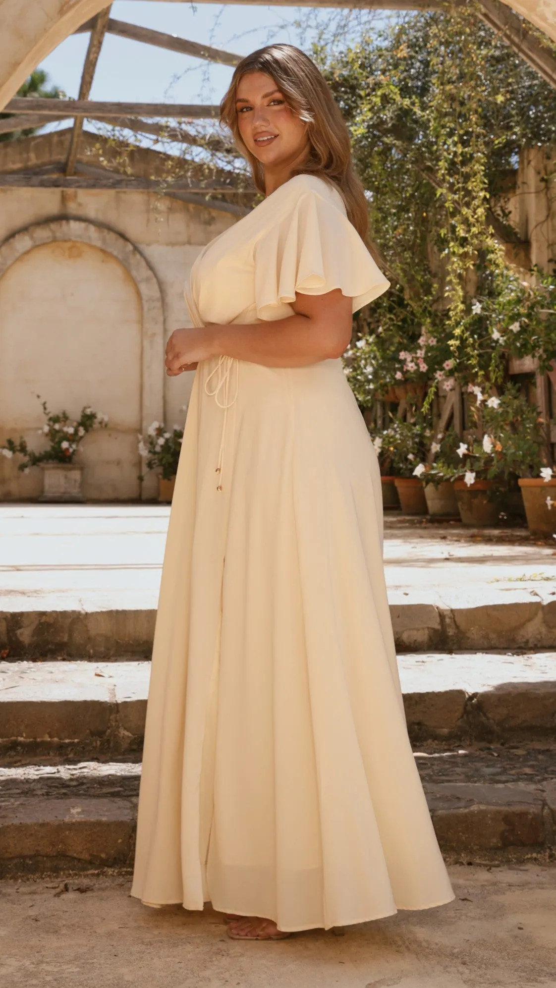 Charlize Maxi Dress - Yellow Billy J