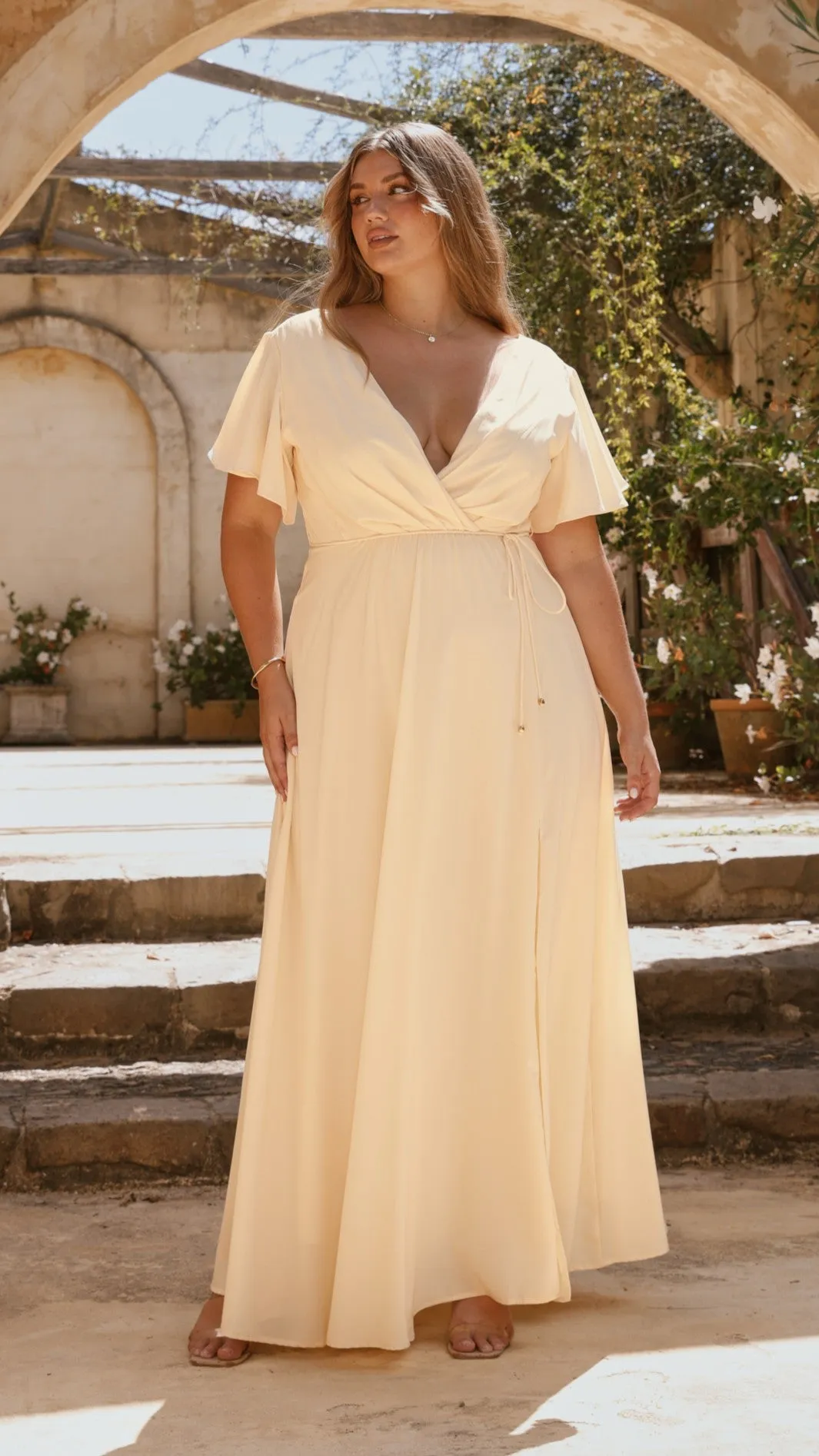Charlize Maxi Dress - Yellow Billy J