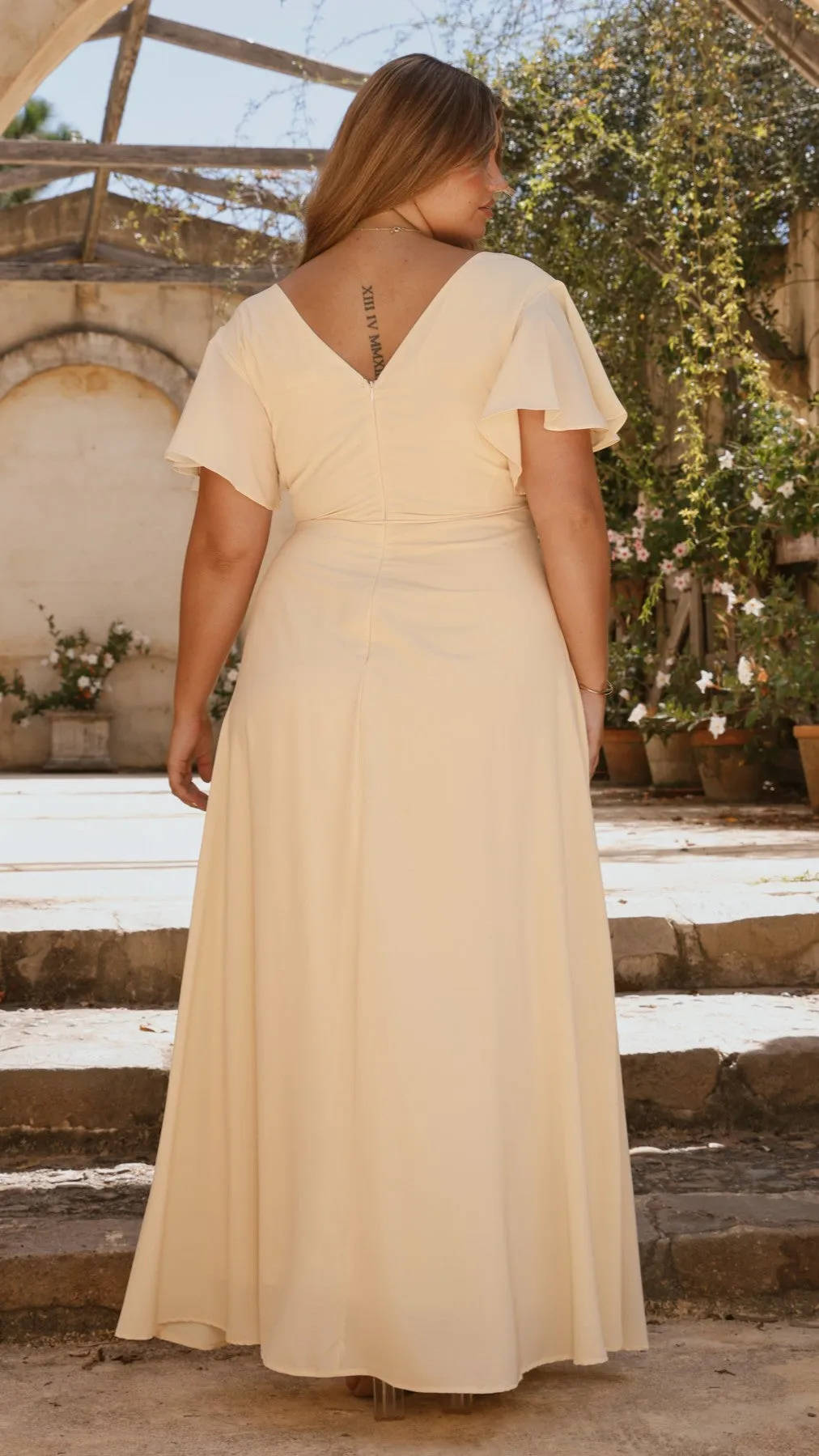 Charlize Maxi Dress - Yellow Billy J