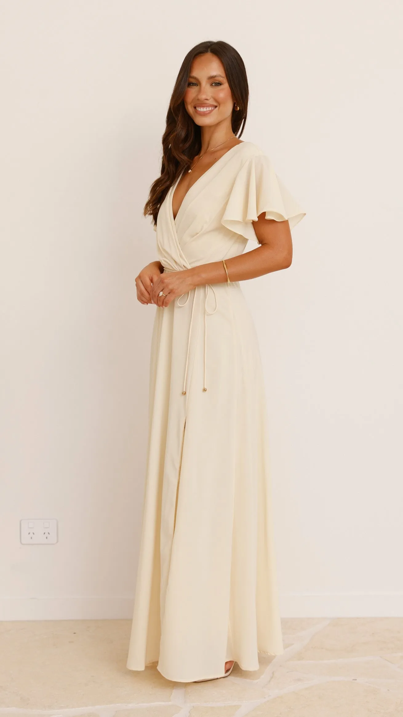Charlize Maxi Dress - Yellow Billy J