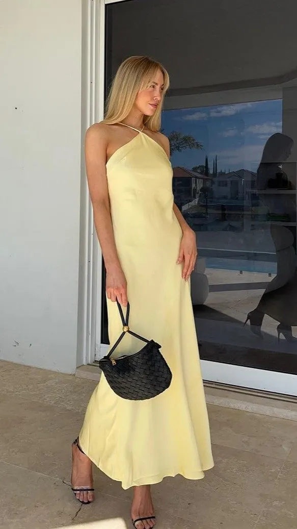 Chiara Maxi Dress - Yellow Billy J