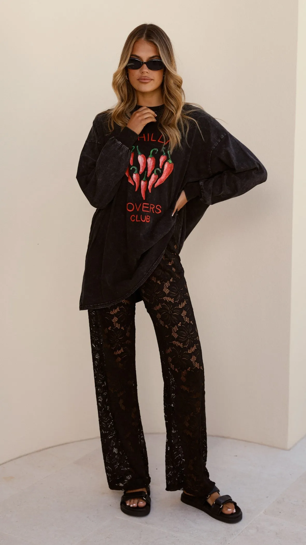 Chilli Lovers Tee and Pants Set - Black Billy J