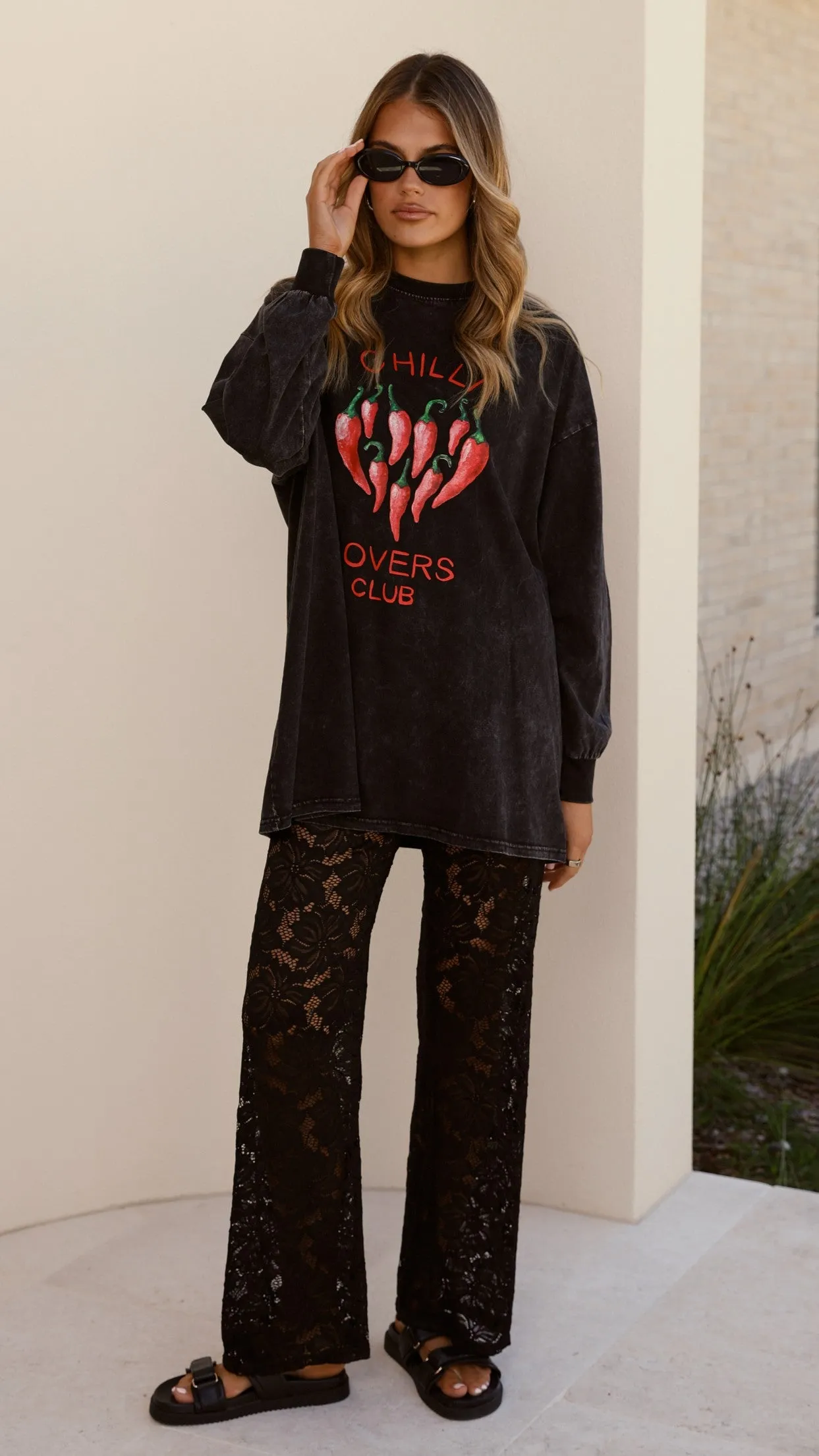 Chilli Lovers Tee and Pants Set - Black Billy J