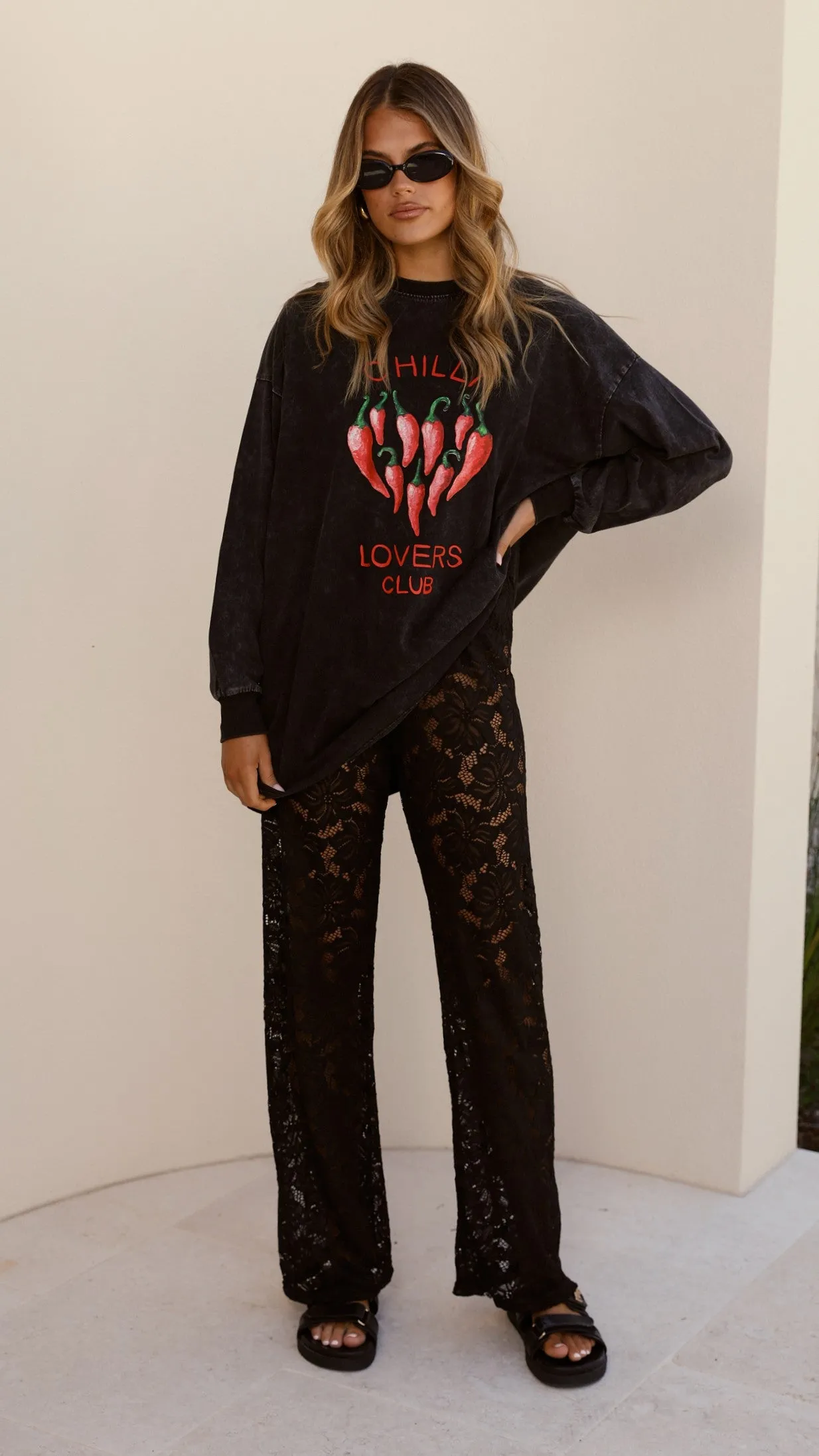 Chilli Lovers Tee and Pants Set - Black Billy J