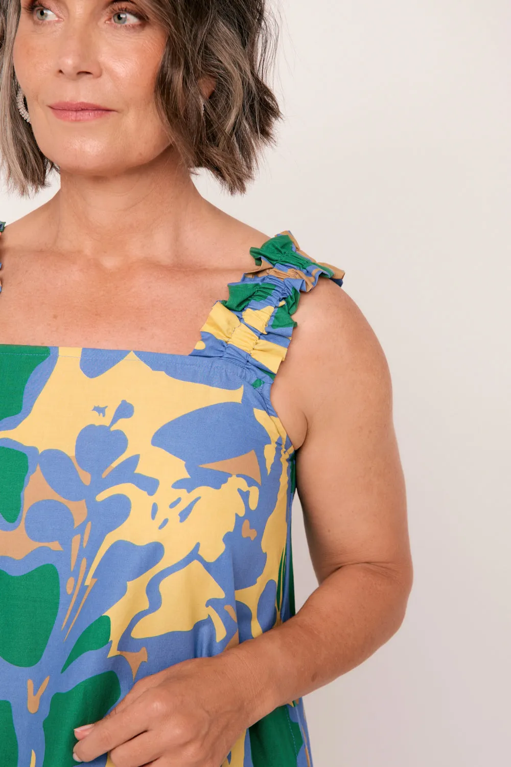 Claire Sun Dress in Montego Bay Adrift