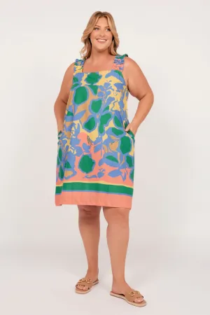Claire Sun Dress in Montego Bay Adrift