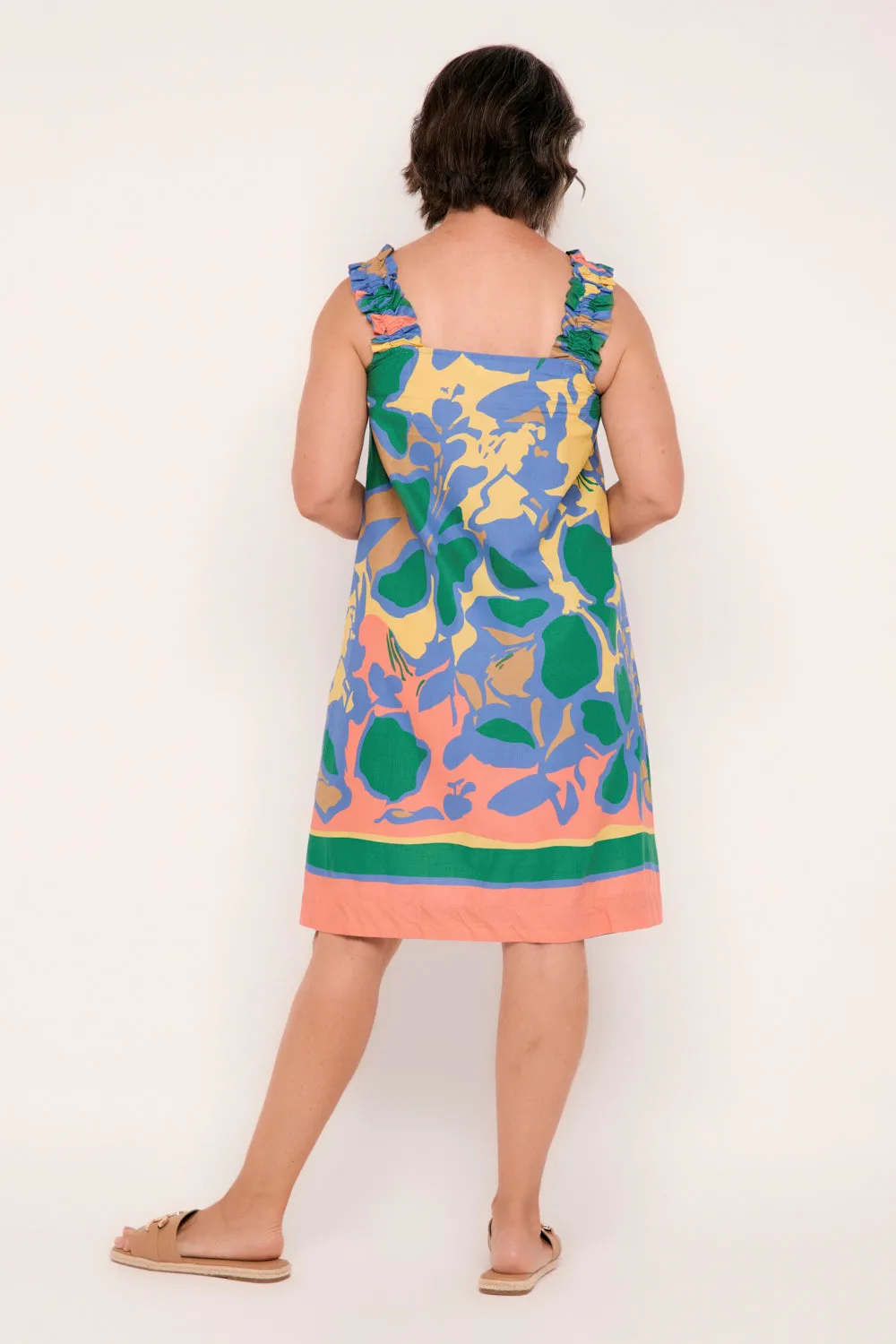 Claire Sun Dress in Montego Bay Adrift