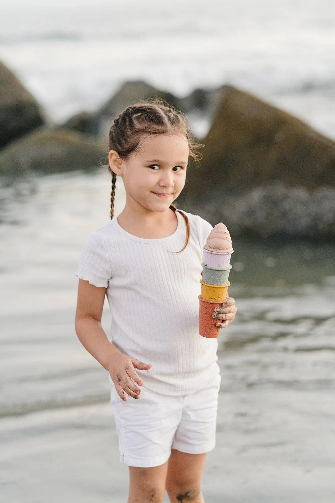 Classic Retro Silicone Ice Cream Beach Set