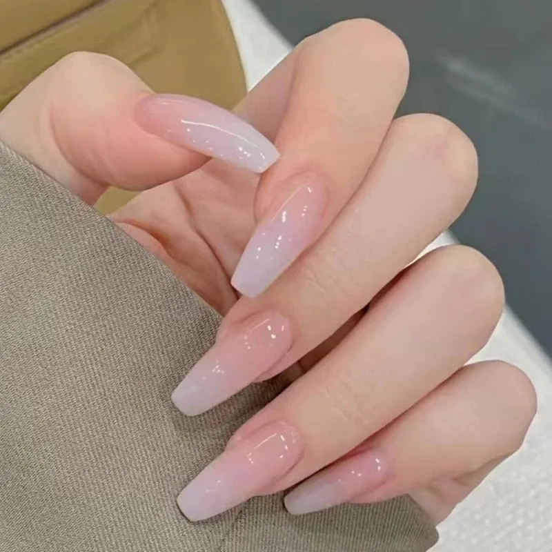 Clear Neutral Tone Press On Nails