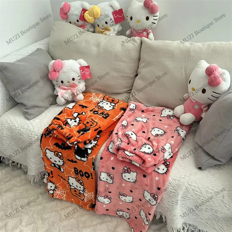 Cozy Holiday Kawaii Kitten Pajama Pants