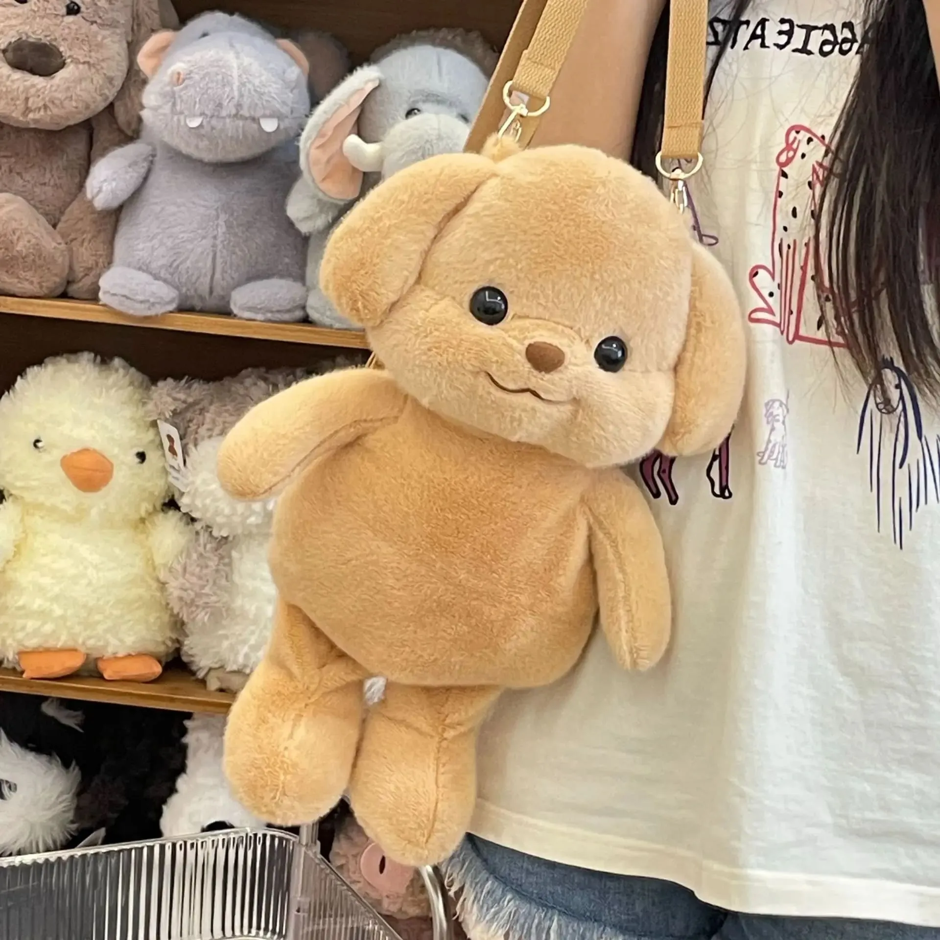 Cozy Teddy Crossbody Tote