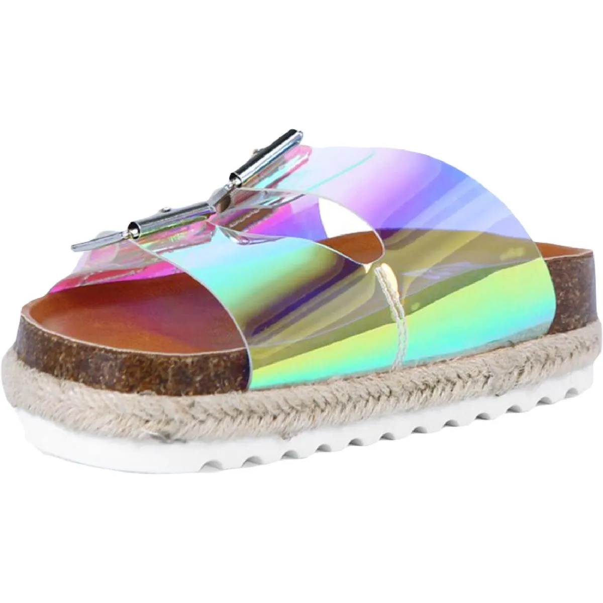 Cresley Girls Shimmer Espadrilles Footbed Sandals