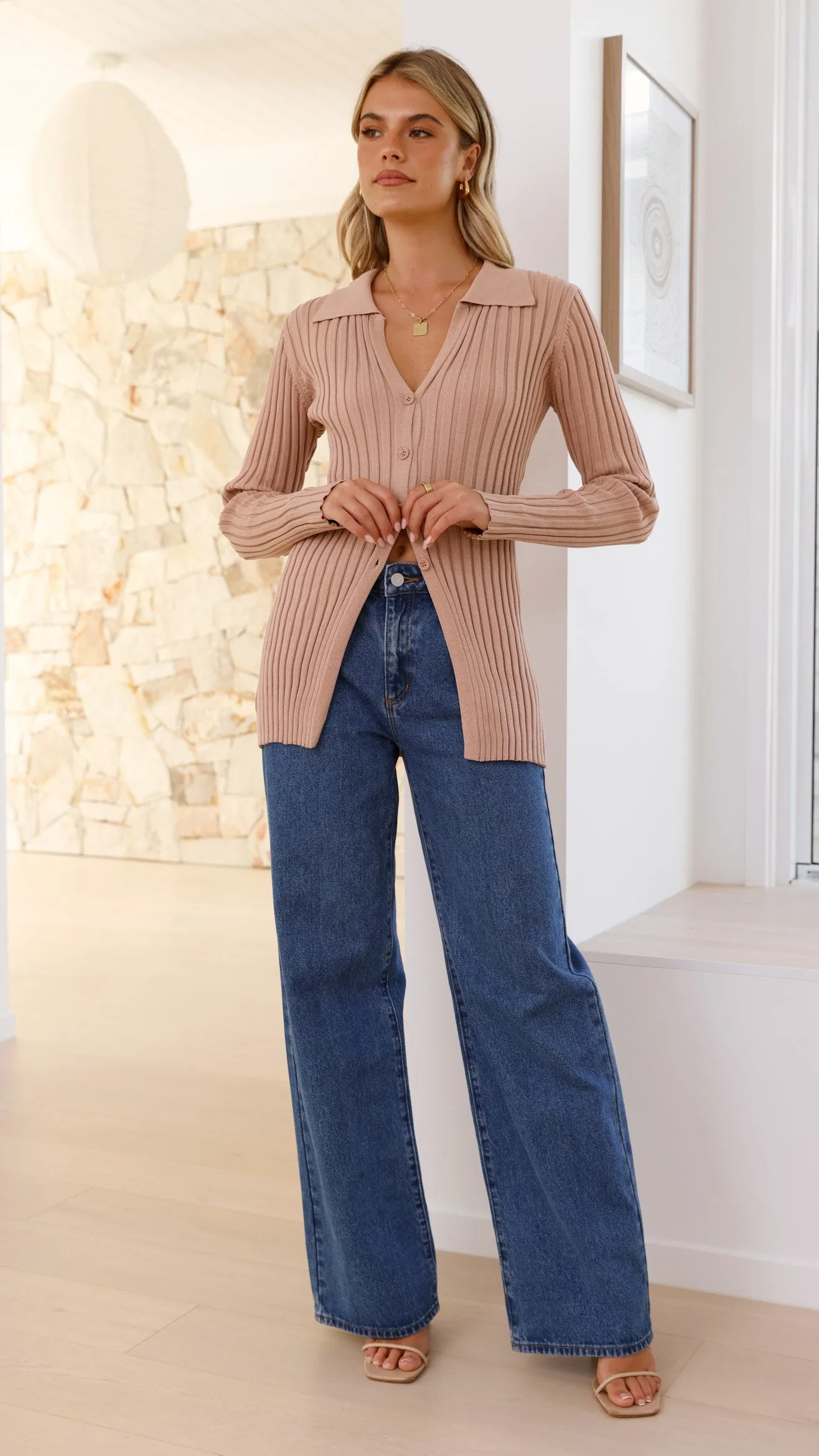 Darcy Knit Top - Mocha Billy J