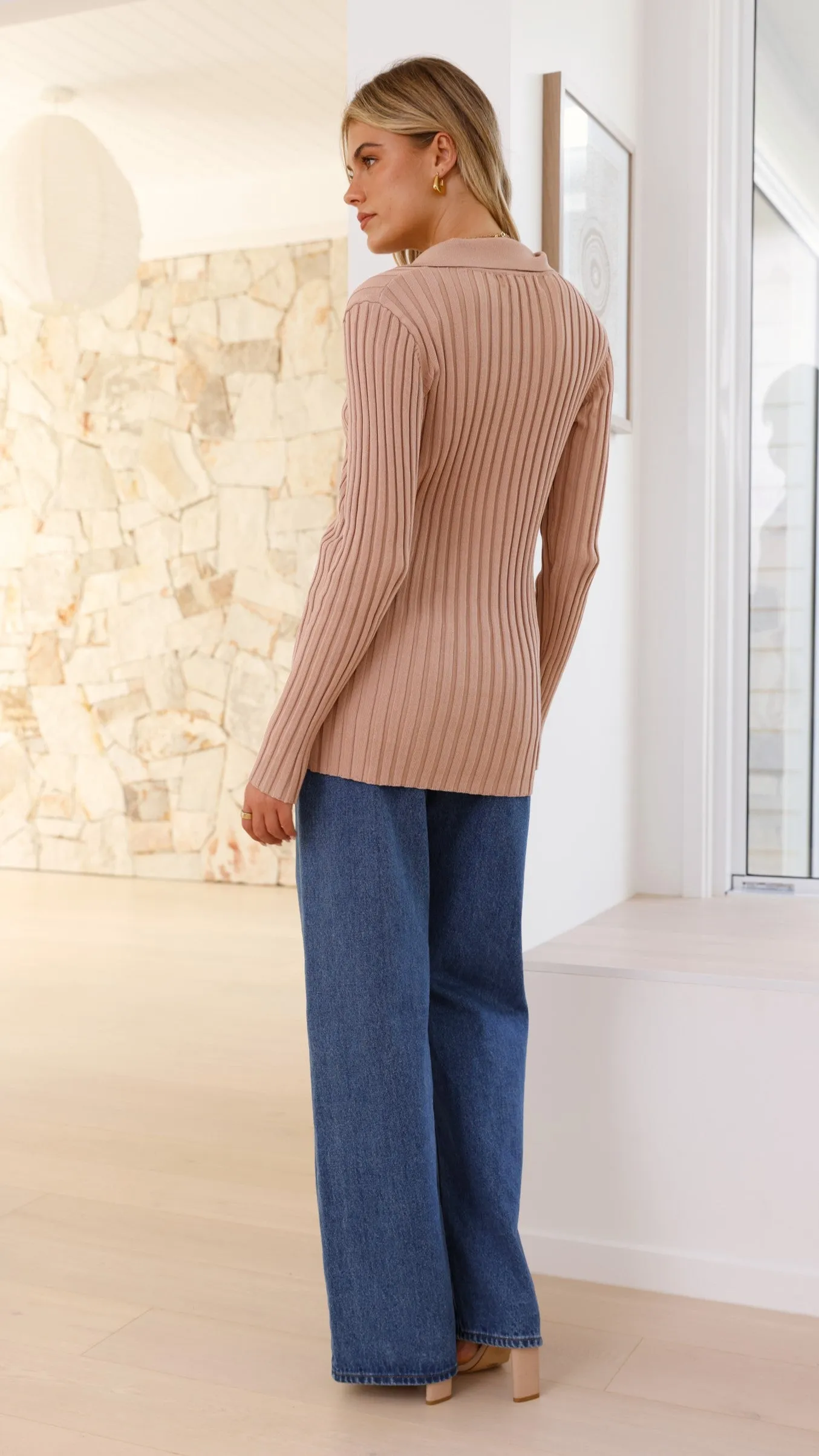Darcy Knit Top - Mocha Billy J