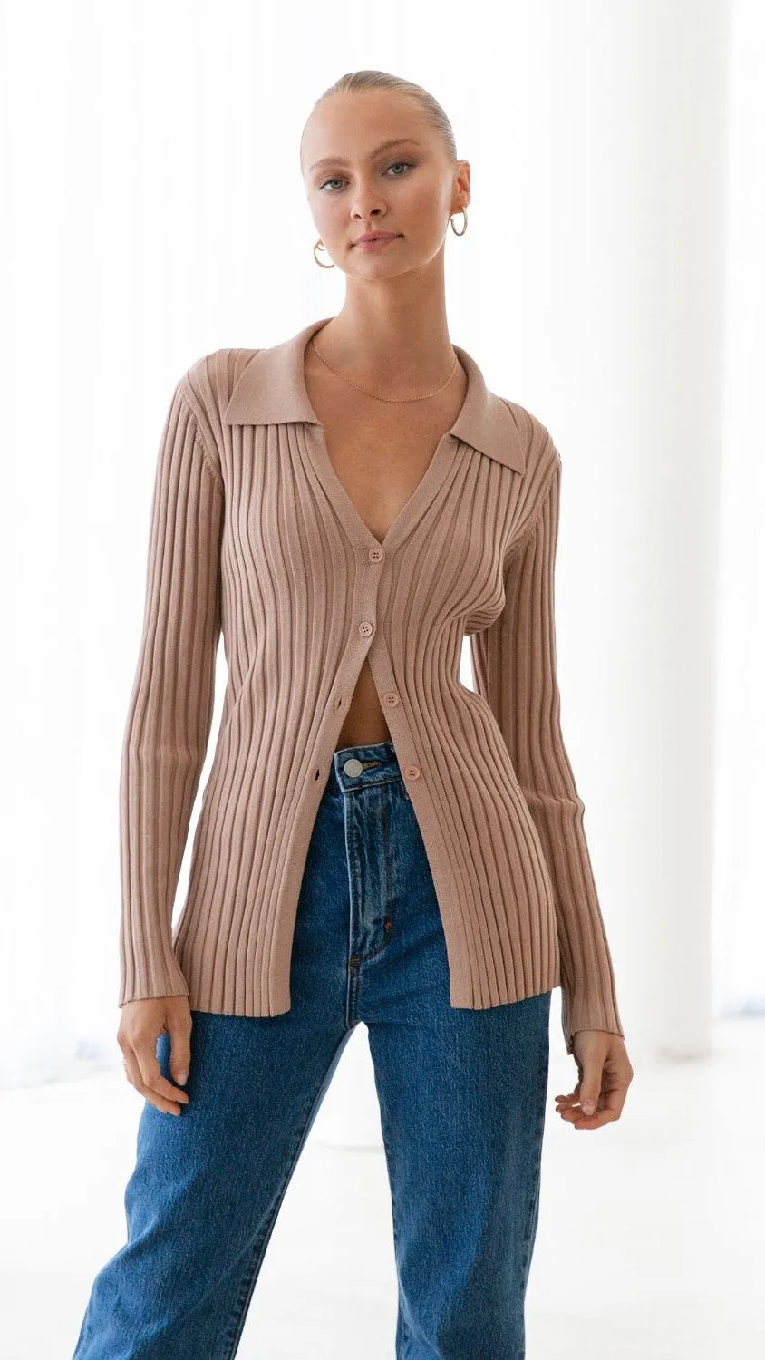 Darcy Knit Top - Mocha Billy J