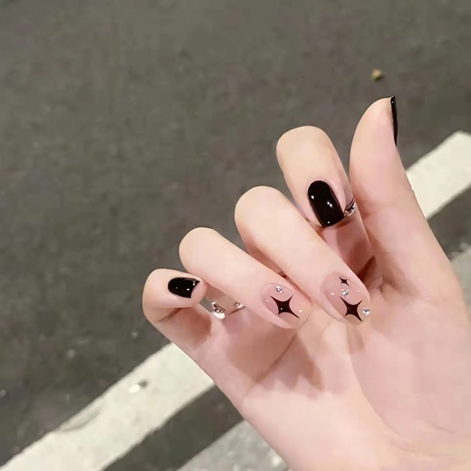Dark Gothic Press On Nails