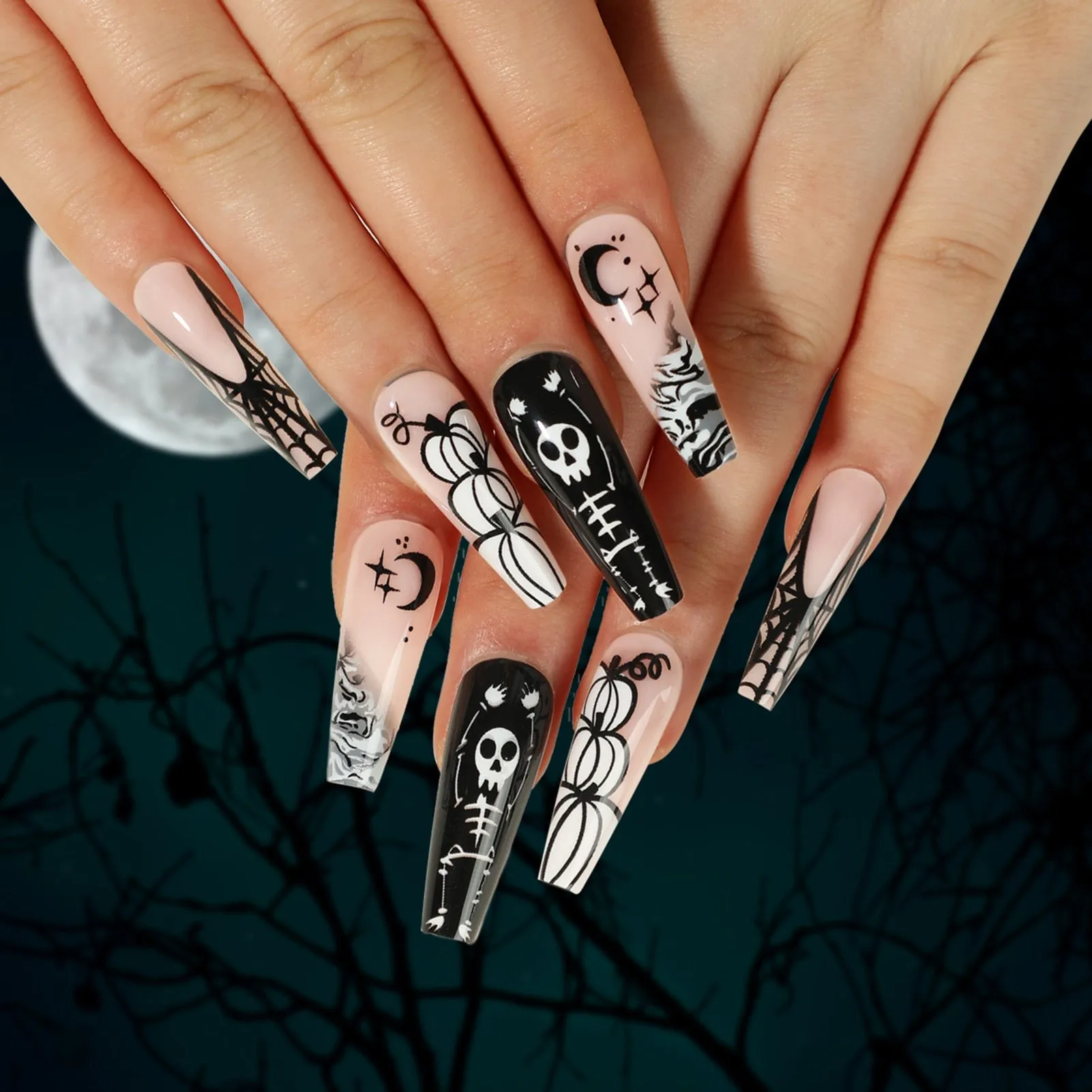 Dark Gothic Press On Nails