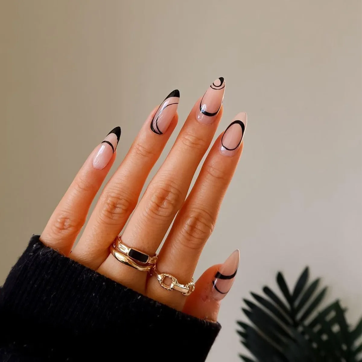 Dark Gothic Press On Nails