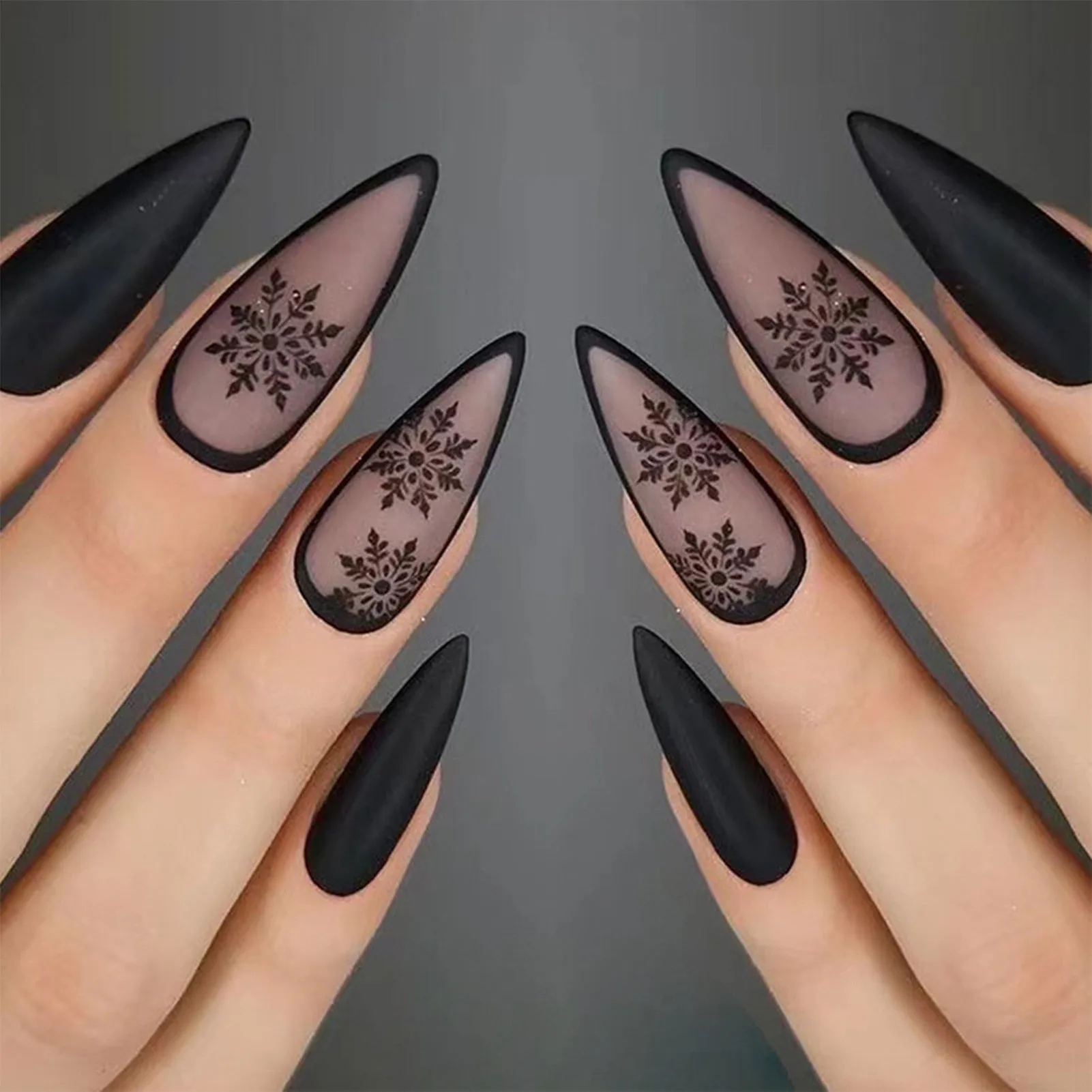 Dark Gothic Press On Nails