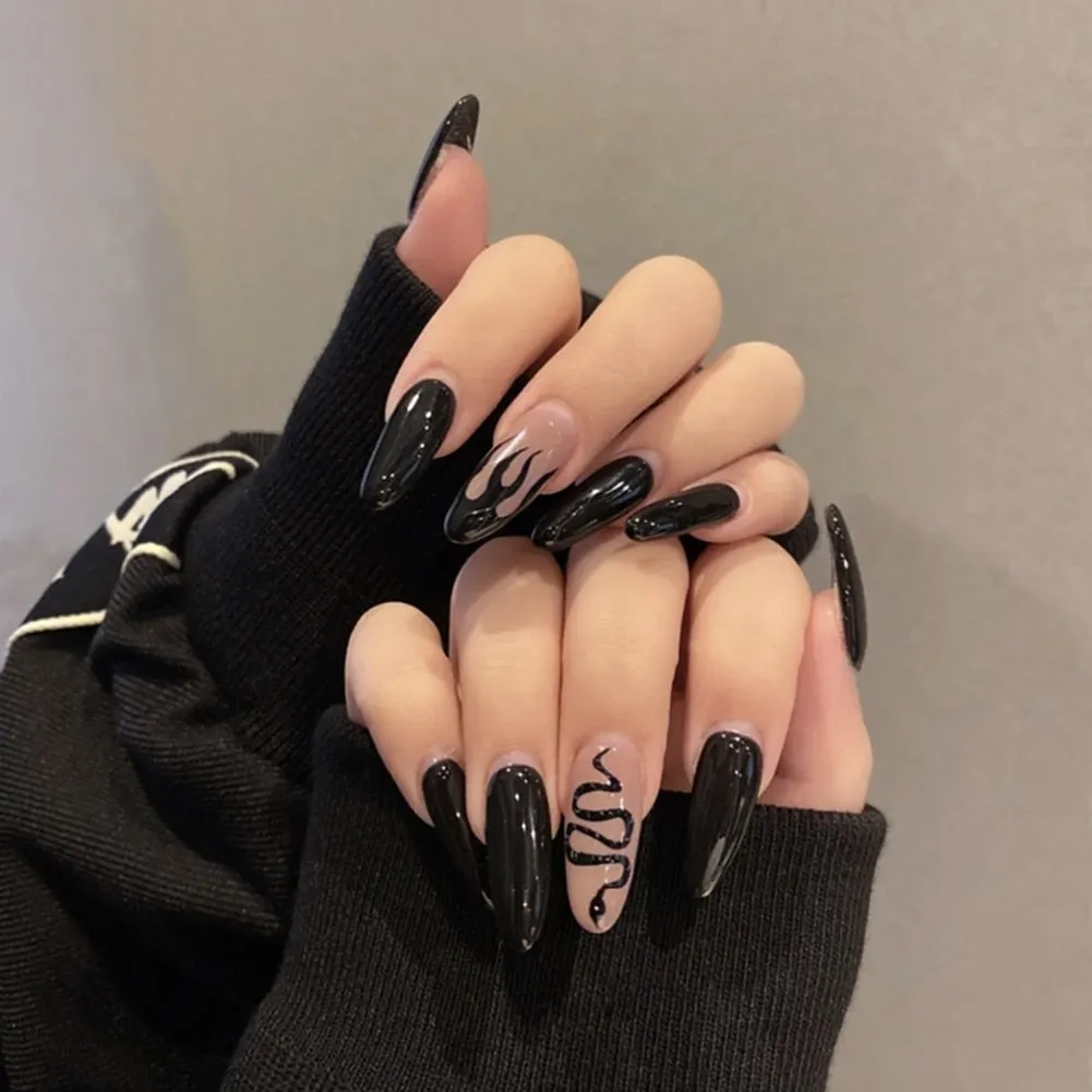 Dark Gothic Press On Nails