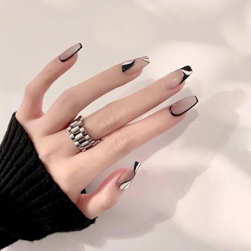 Dark Gothic Press On Nails