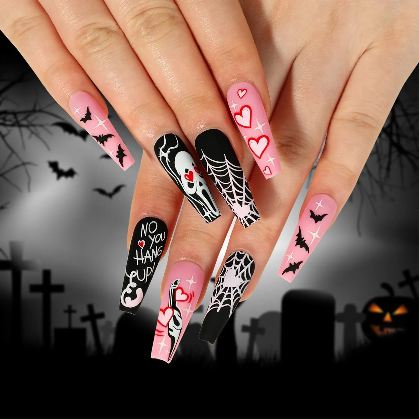 Dark Gothic Press On Nails