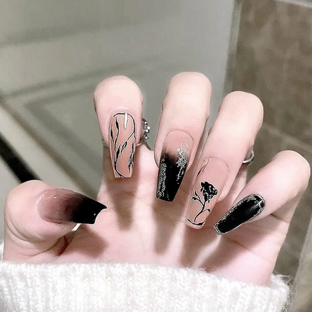 Dark Gothic Press On Nails