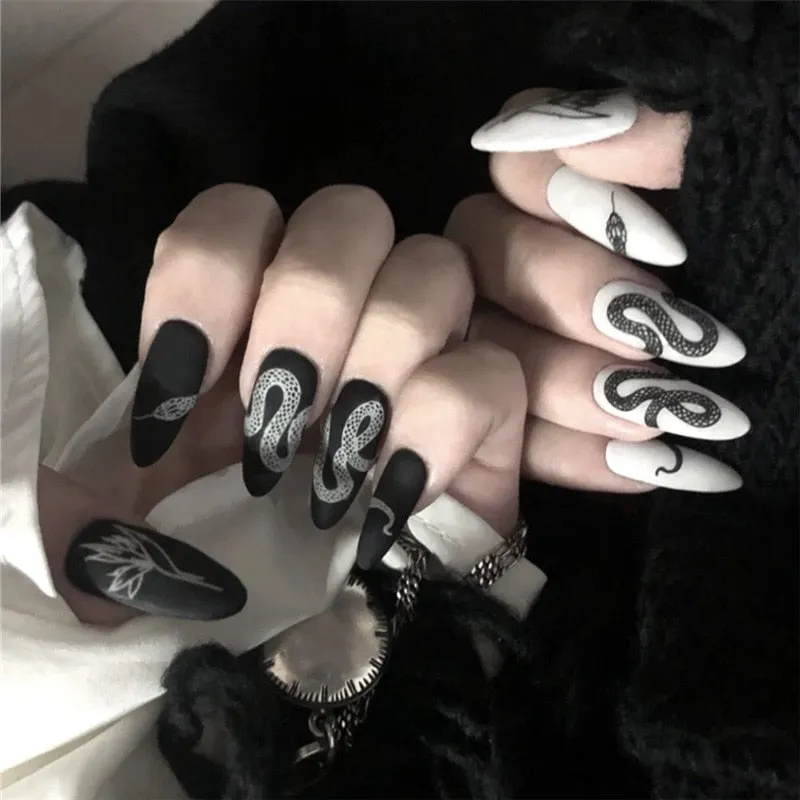 Dark Gothic Press On Nails