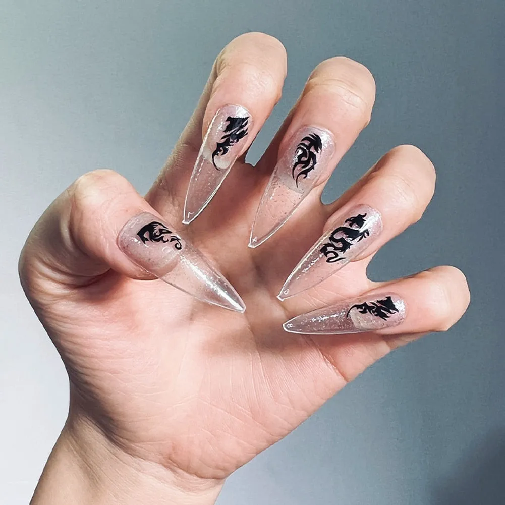Dark Gothic Press On Nails